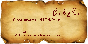 Chovanecz Ödön névjegykártya